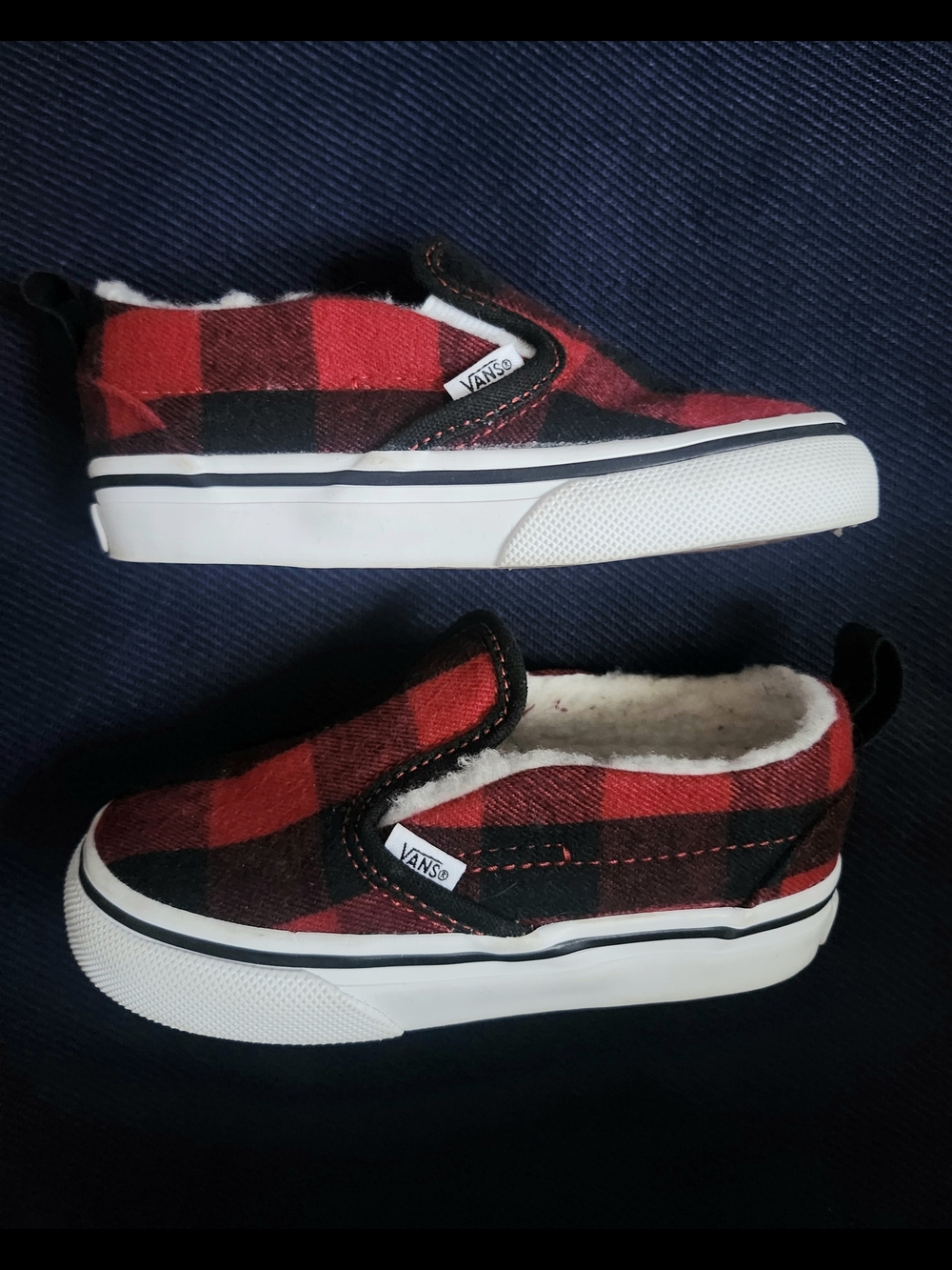 Brand New Size 7C Toddler Vans Strap Slip-On Sneakers